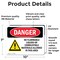 Signmission No Flammable Liquids In This Area Danger Sign, Vinyl Decal, 10in W x 7in L, 2PK OS-2PACK-DS-D-710-L-2033 - alternate 2